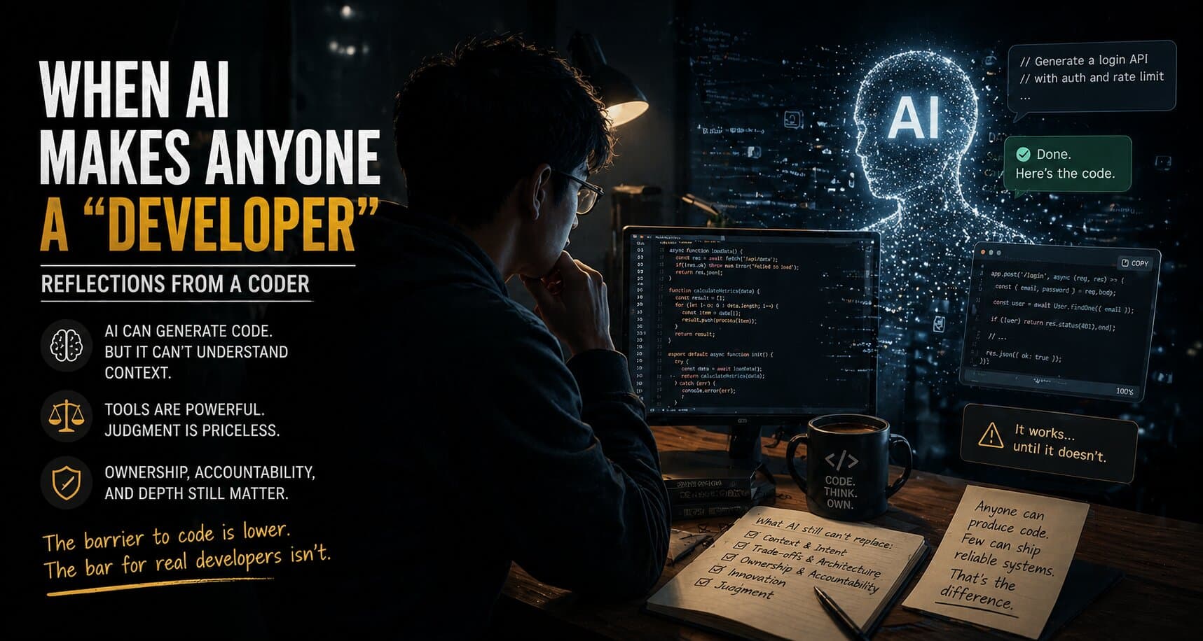 Stylized AI lettering surrounded by logos of popular AI tools on a circuit-board style background